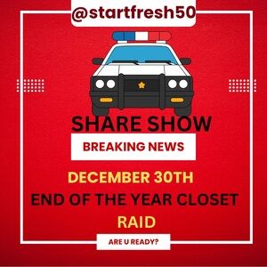 DEC 30th @10:00 AM EST CLOSET TAKE OVER!! RAIDING YOUR CLOSET